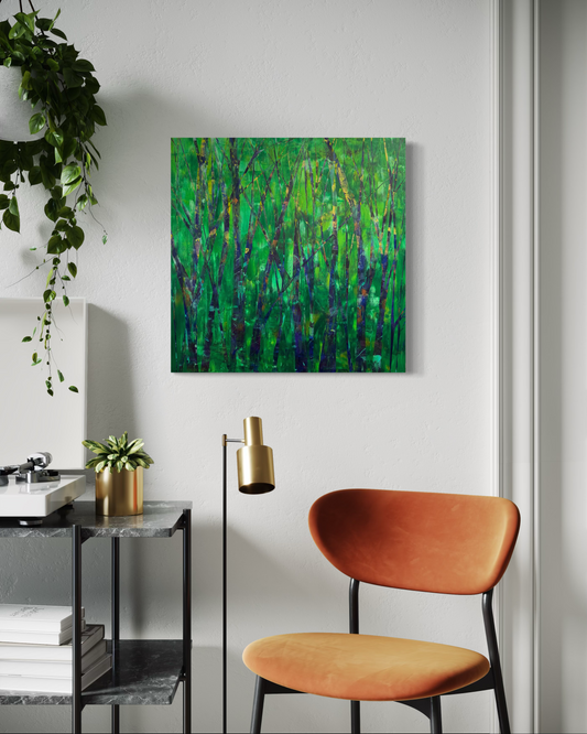canvas print - forest zen twilight