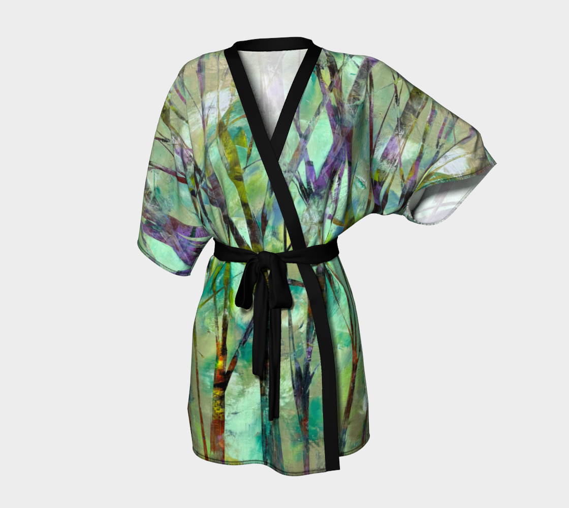 forest zen kimono robe