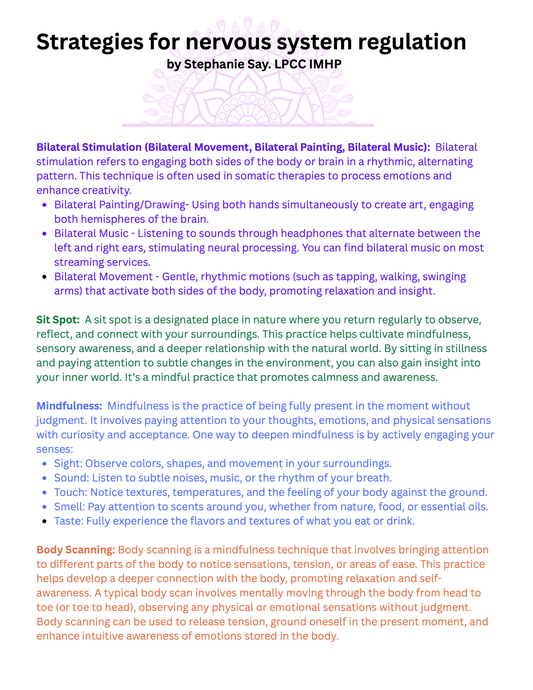 digital download - nervous system regulation