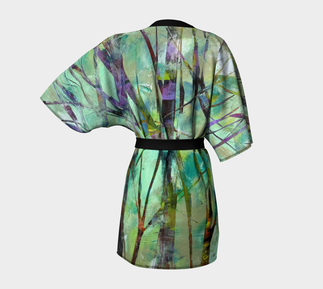 forest zen kimono robe