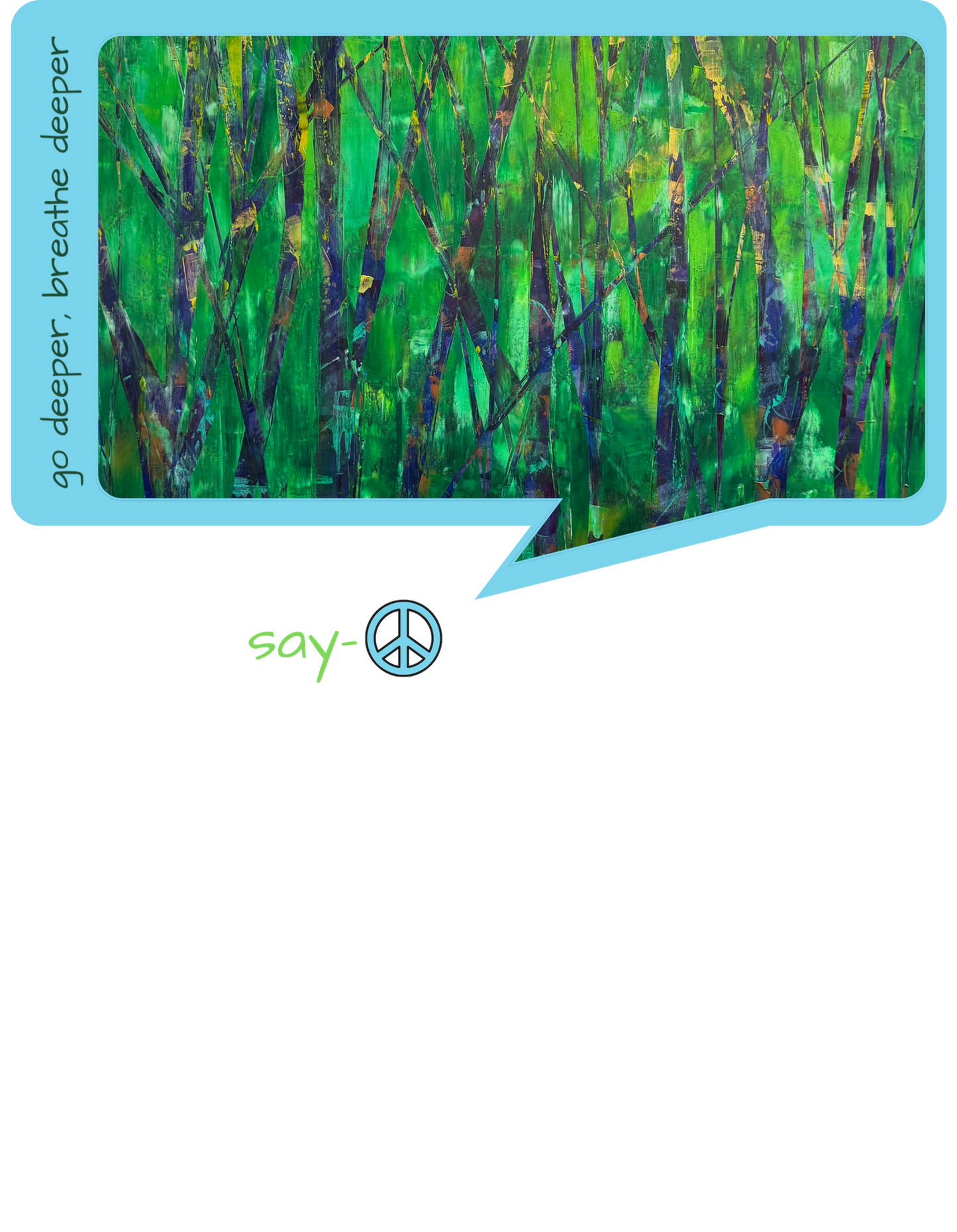 Women’s relaxed v-neck t-shirt - go deep